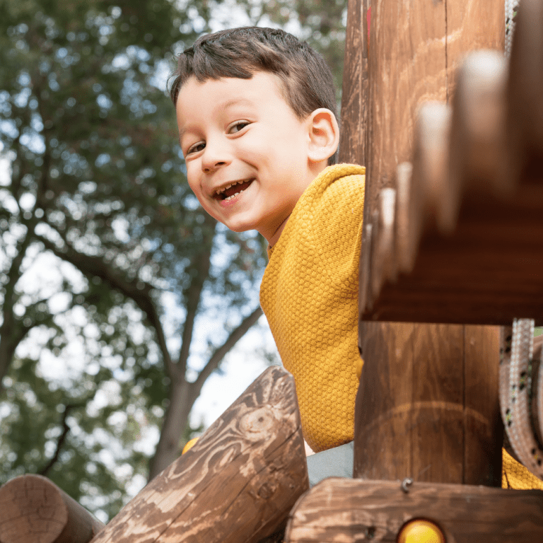 Natural, outdoor, age-appropriate play grounds for Preschoolers and Toddlers